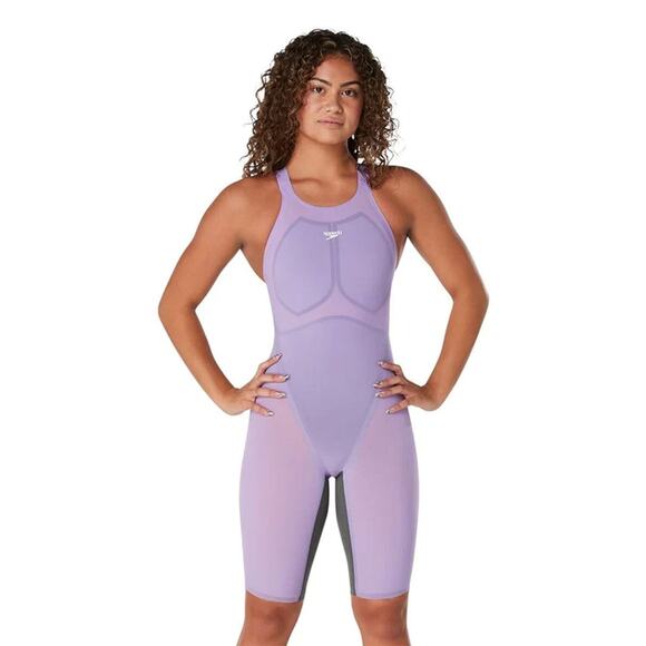 Speedo Fastskin LZR Pure Valor 2.0 OpenBack Kneeskin Swimsuit Womens Size 28 - Picture 1 of 9